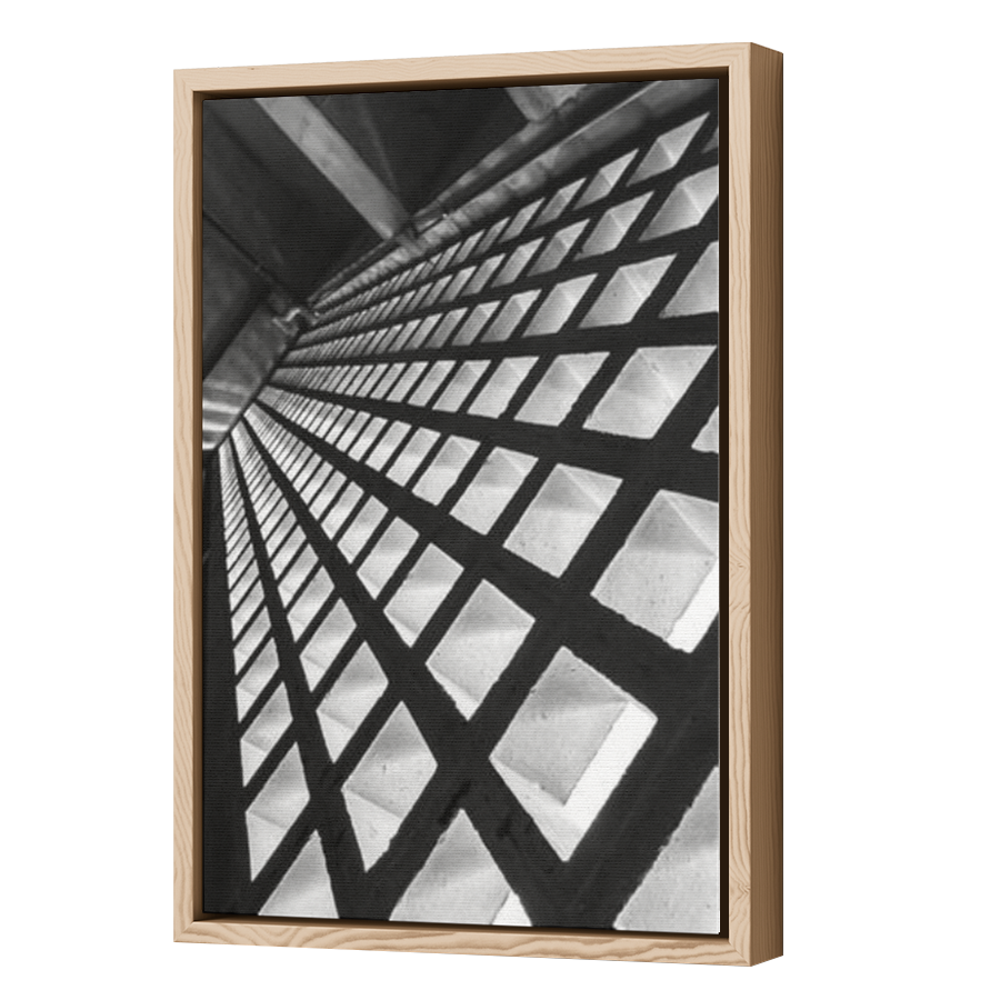 Thumbnail for Canvas - Wood Grain Floating Frame