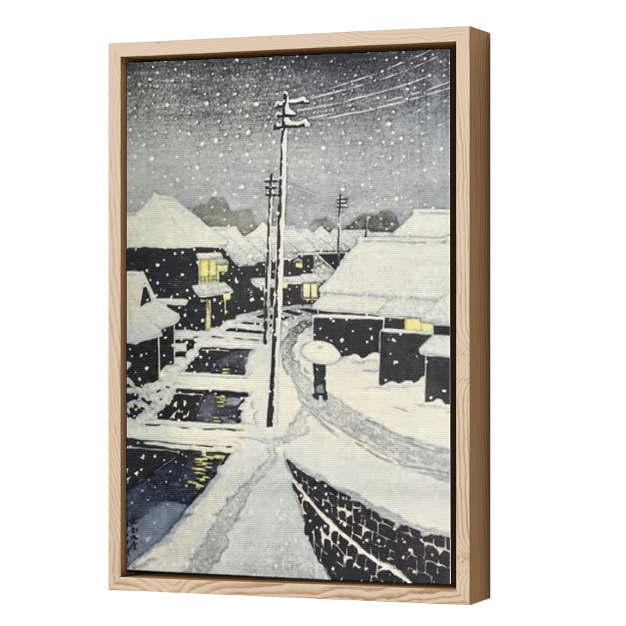 Thumbnail for Canvas - Wood Grain Floating Frame