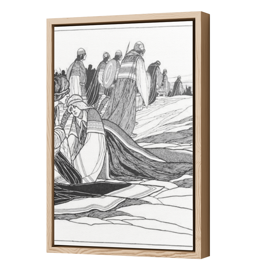 Thumbnail for Canvas - Wood Grain Floating Frame
