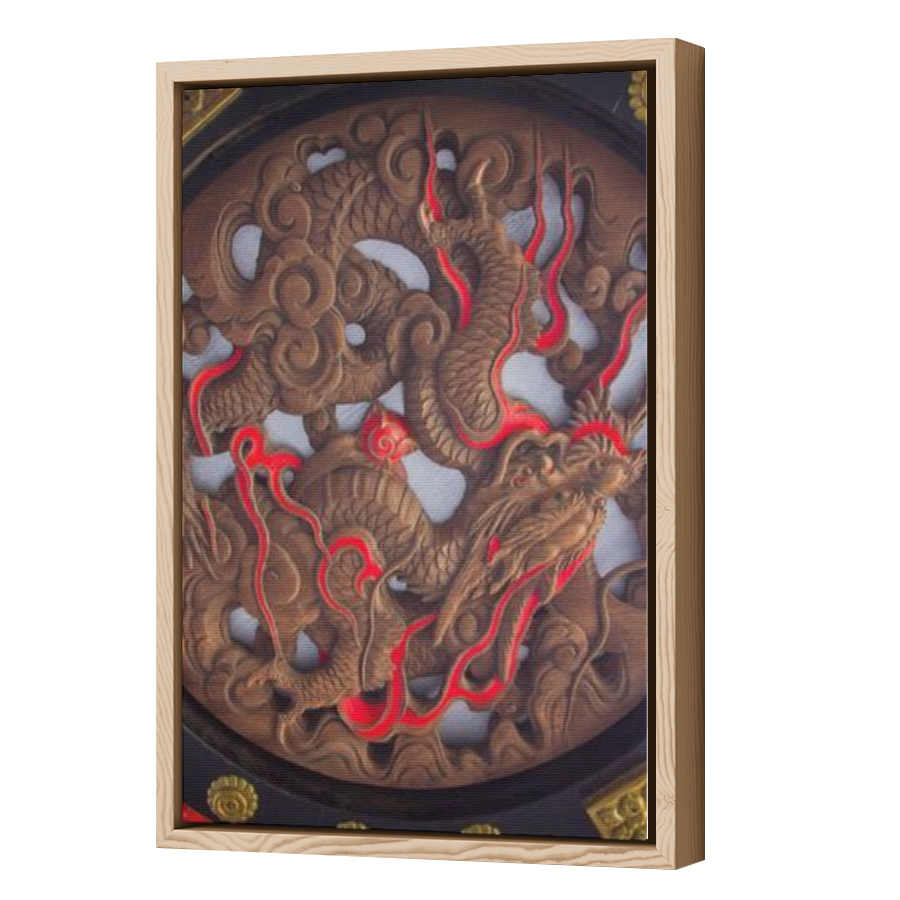 Thumbnail for Canvas - Wood Grain Floating Frame