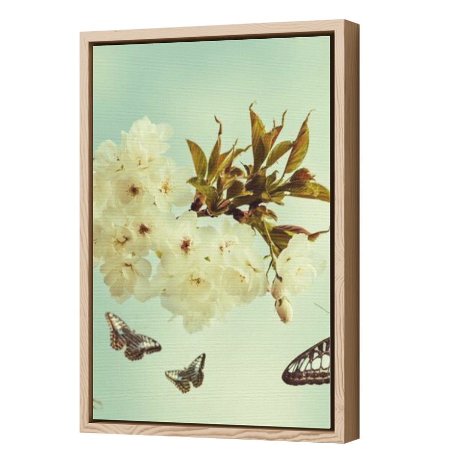 Thumbnail for Canvas - Wood Grain Floating Frame