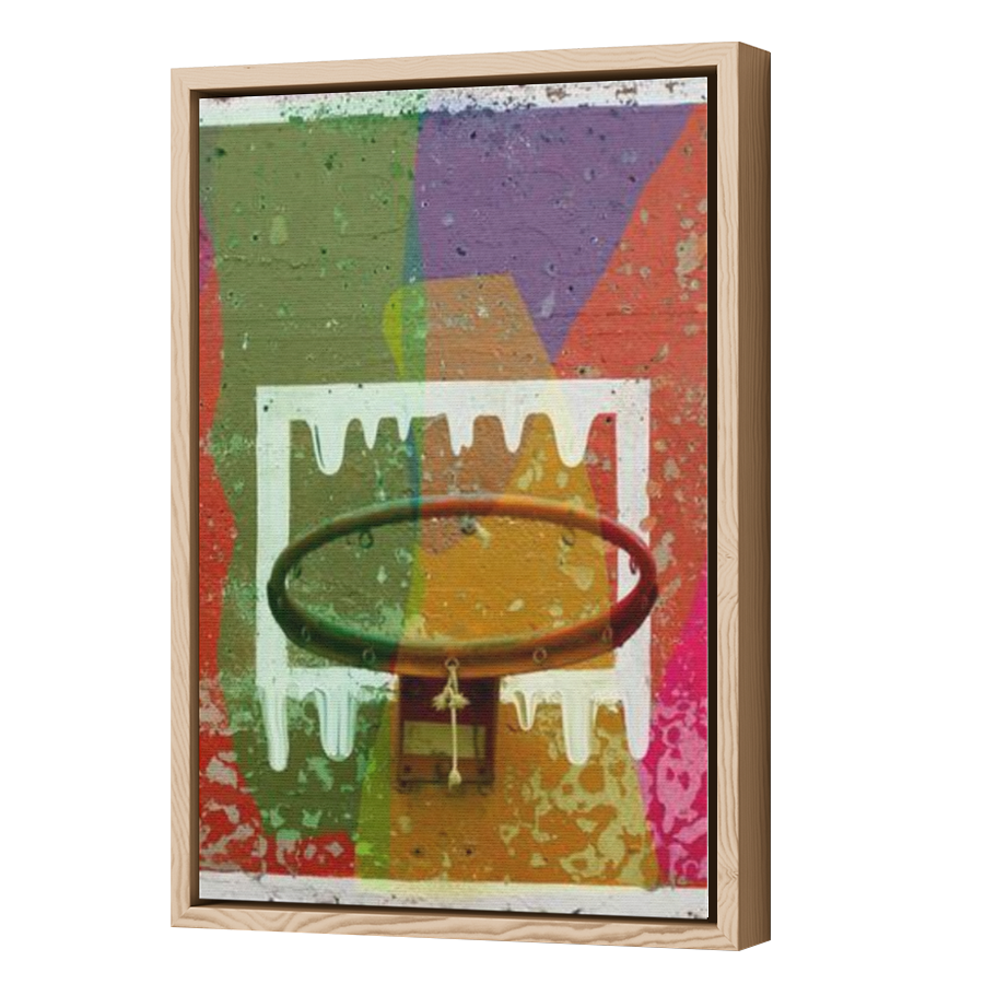 Thumbnail for Canvas - Wood Grain Floating Frame