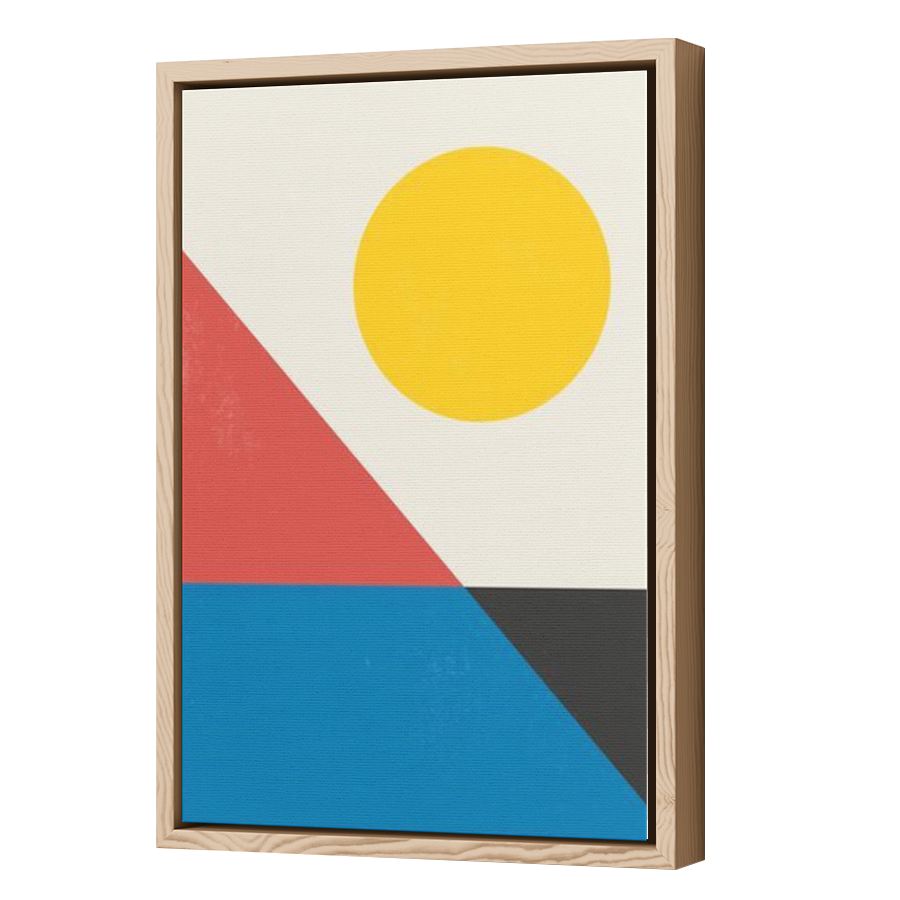Thumbnail for Canvas - Wood Grain Floating Frame