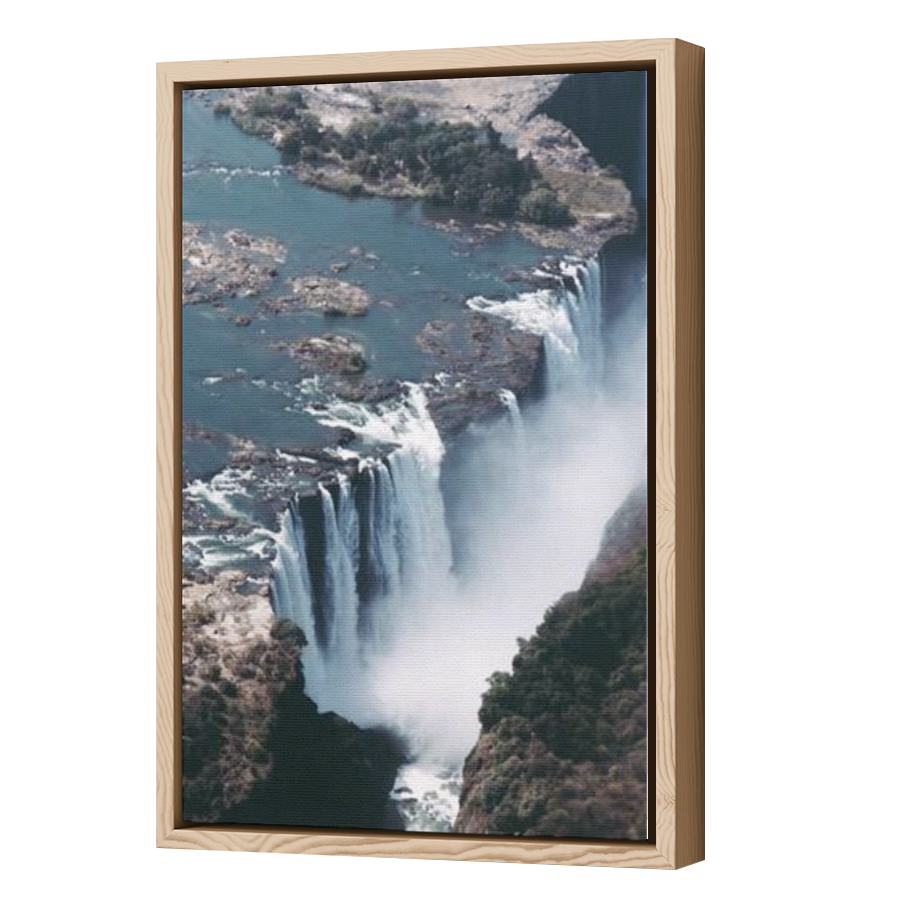 Thumbnail for Canvas - Wood Grain Floating Frame