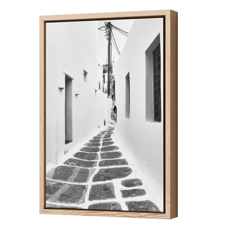 Thumbnail for Canvas - Wood Grain Floating Frame