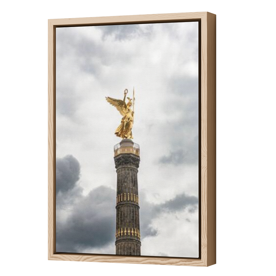 Thumbnail for Canvas - Wood Grain Floating Frame