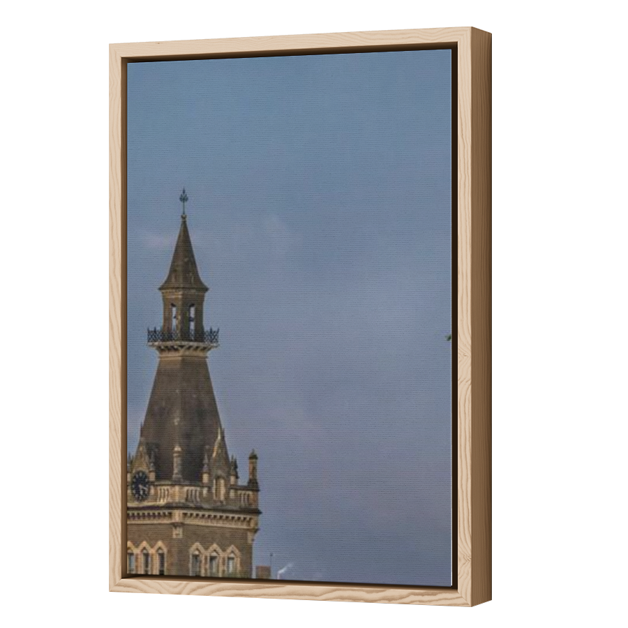 Thumbnail for Canvas - Wood Grain Floating Frame