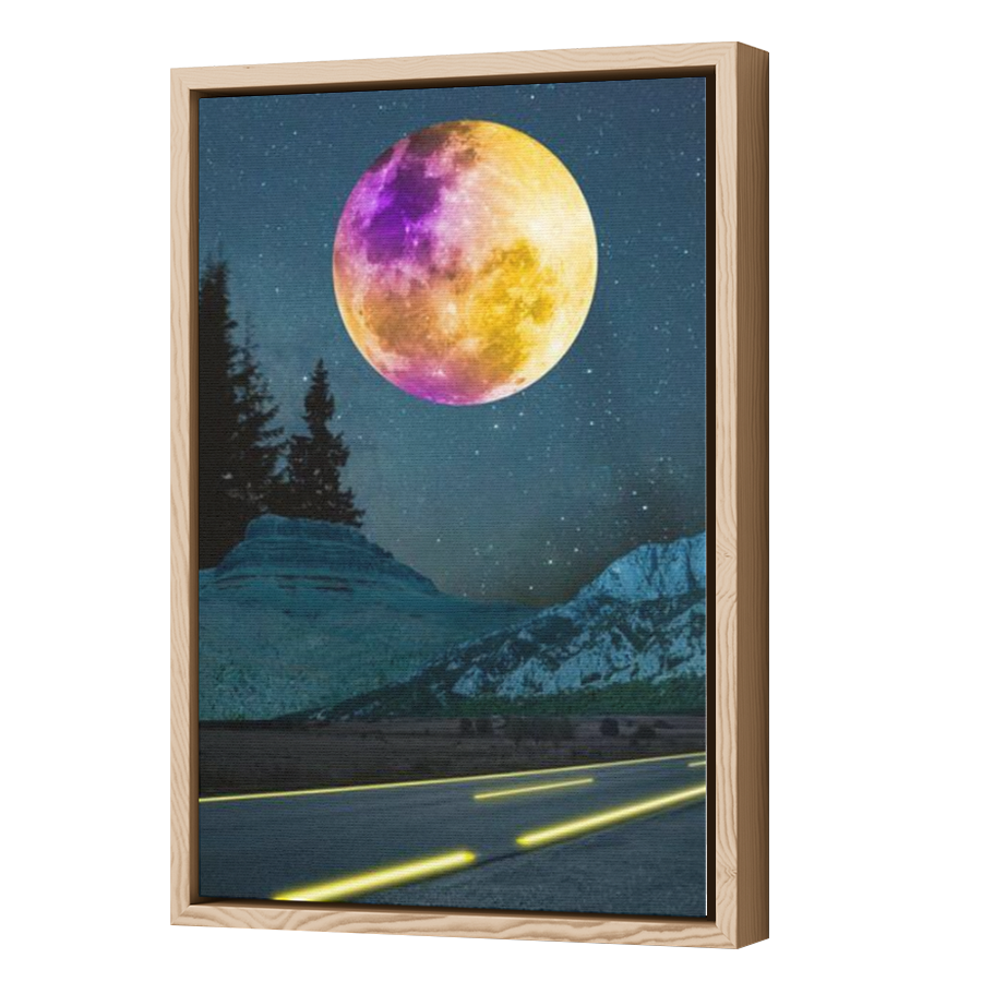 Thumbnail for Canvas - Wood Grain Floating Frame