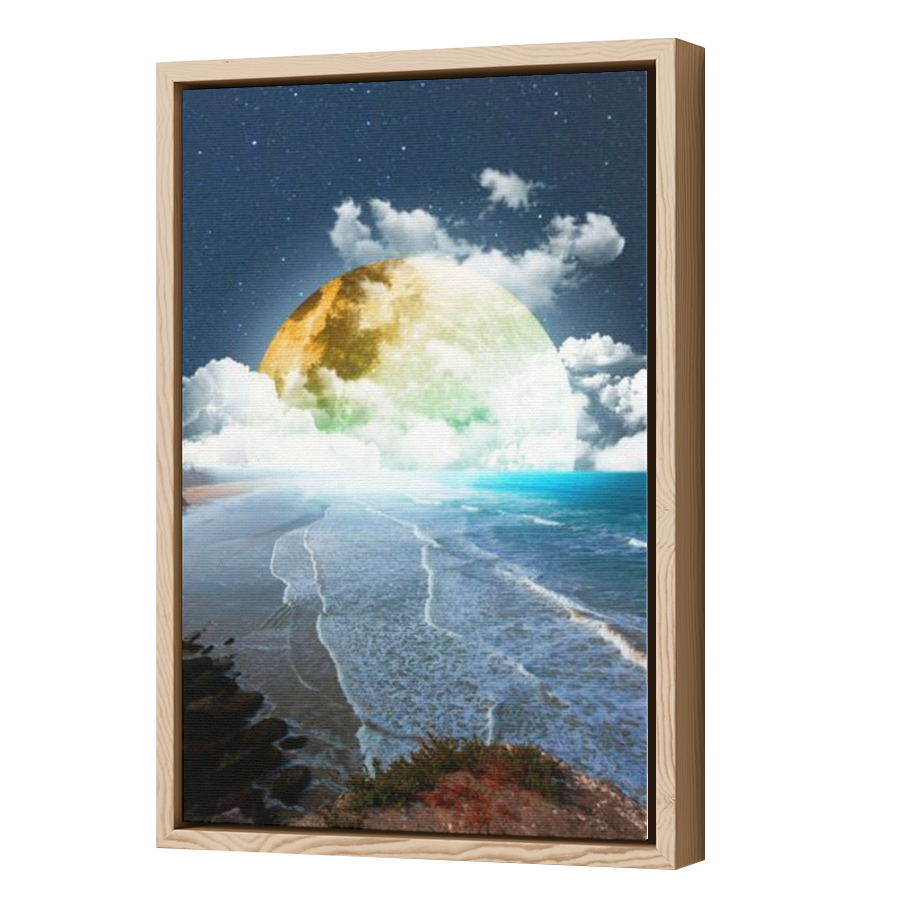 Thumbnail for Canvas - Wood Grain Floating Frame