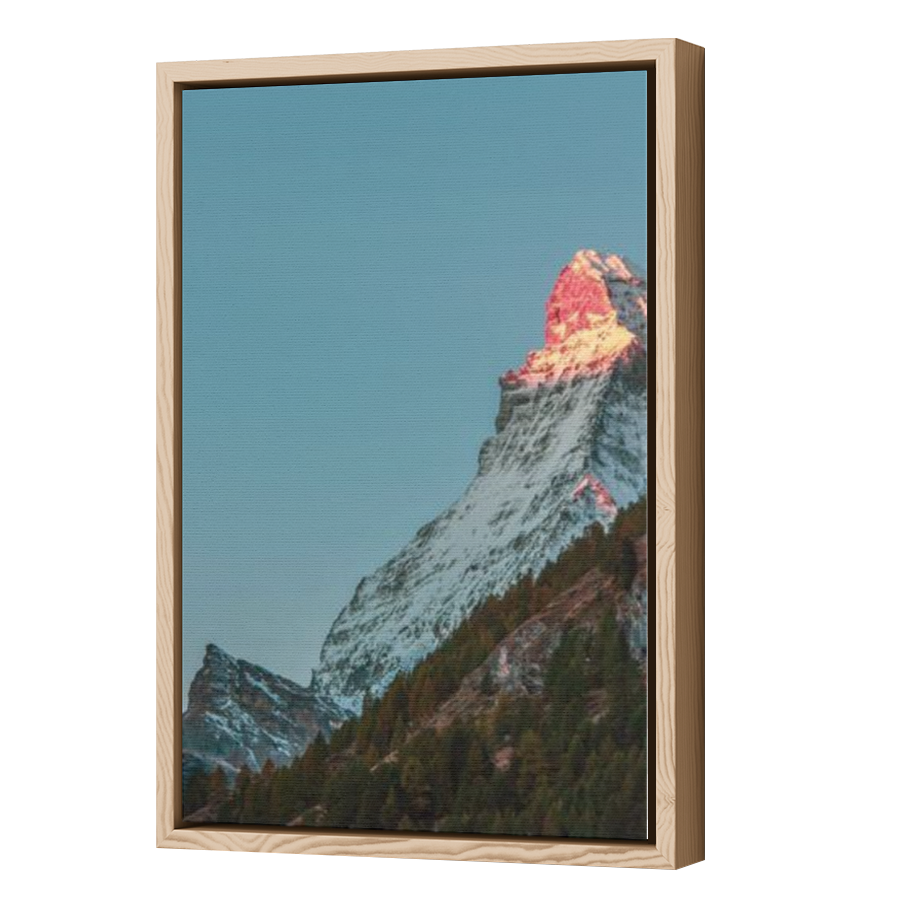 Thumbnail for Canvas - Wood Grain Floating Frame