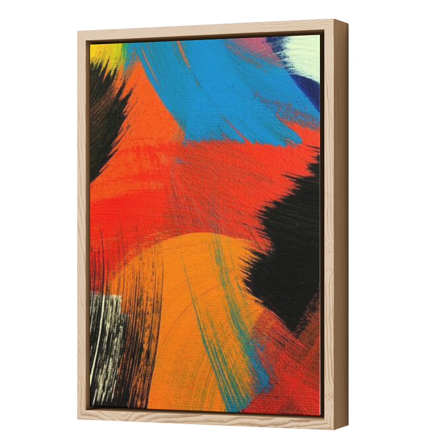 Thumbnail for Canvas - Wood Grain Floating Frame