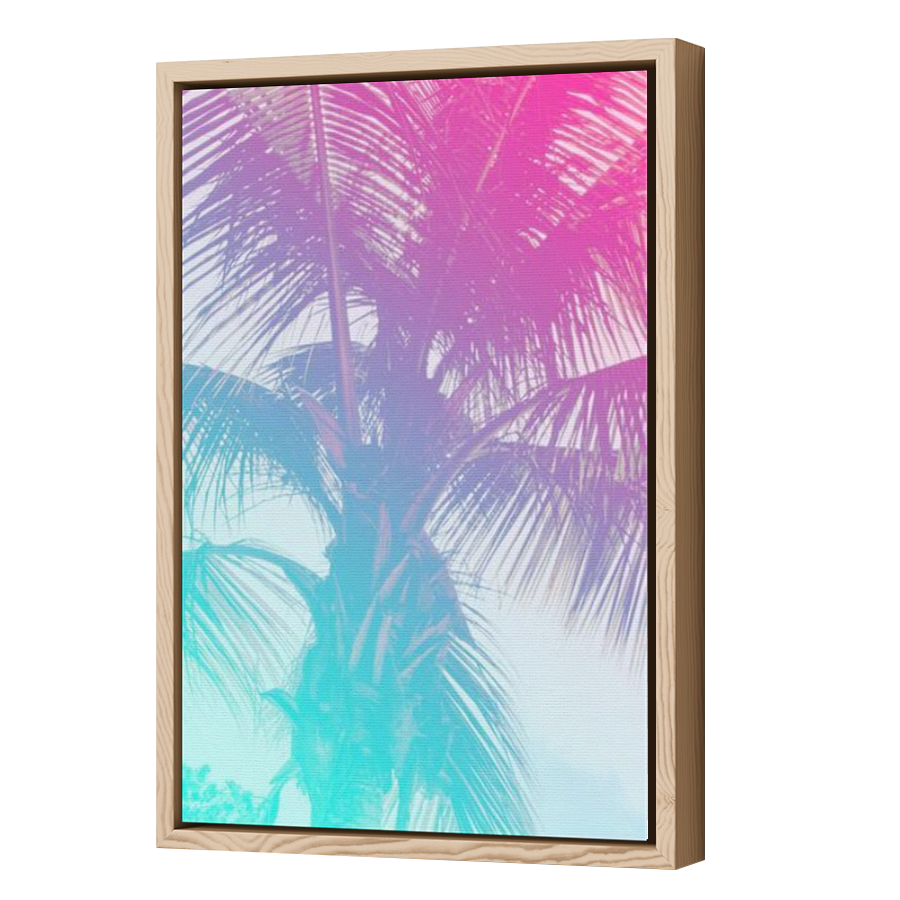 Thumbnail for Canvas - Wood Grain Floating Frame