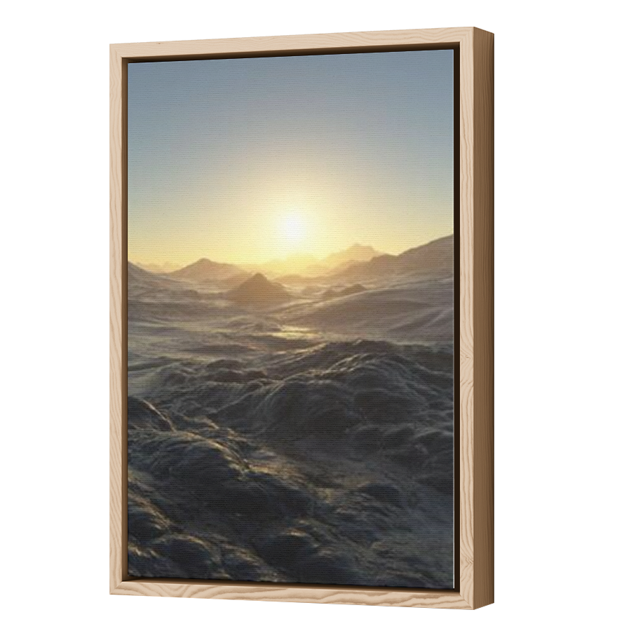 Thumbnail for Canvas - Wood Grain Floating Frame