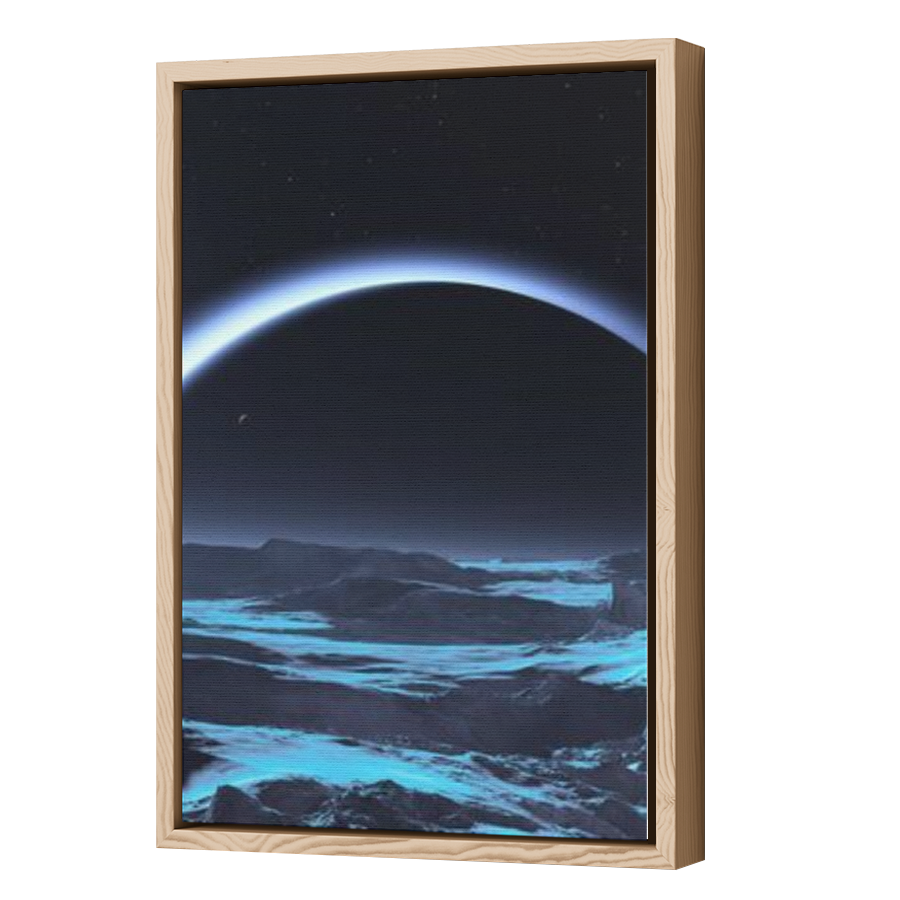 Thumbnail for Canvas - Wood Grain Floating Frame