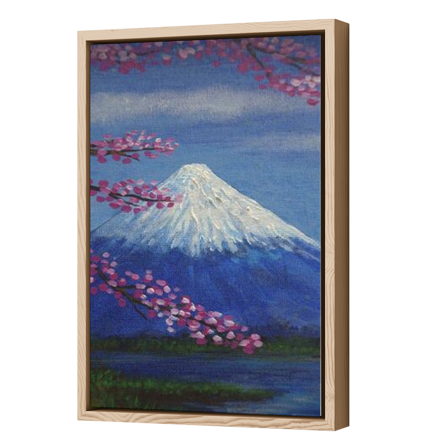 Thumbnail for Canvas - Wood Grain Floating Frame