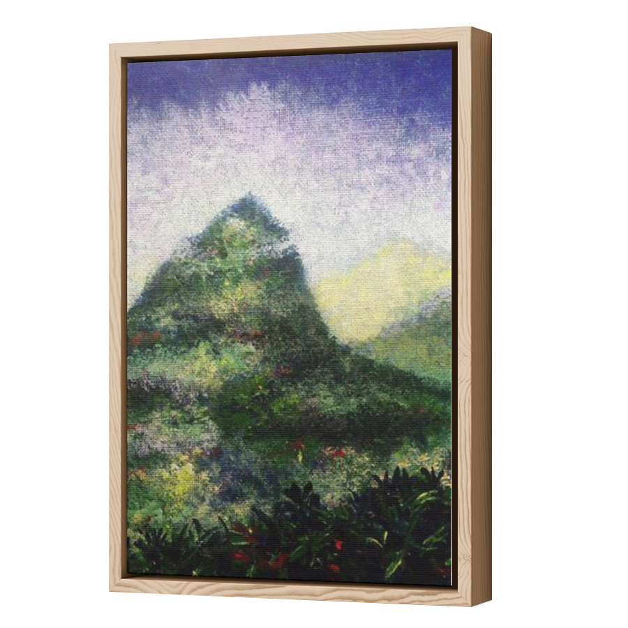 Thumbnail for Canvas - Wood Grain Floating Frame