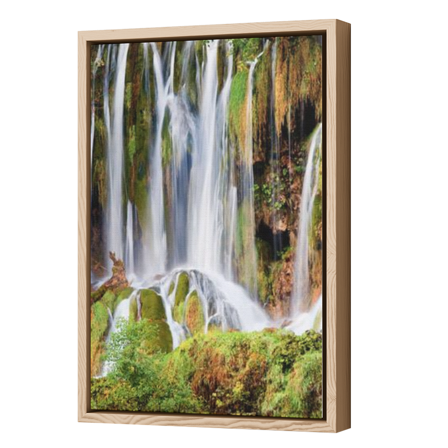 Thumbnail for Canvas - Wood Grain Floating Frame