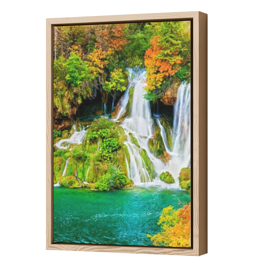Thumbnail for Canvas - Wood Grain Floating Frame