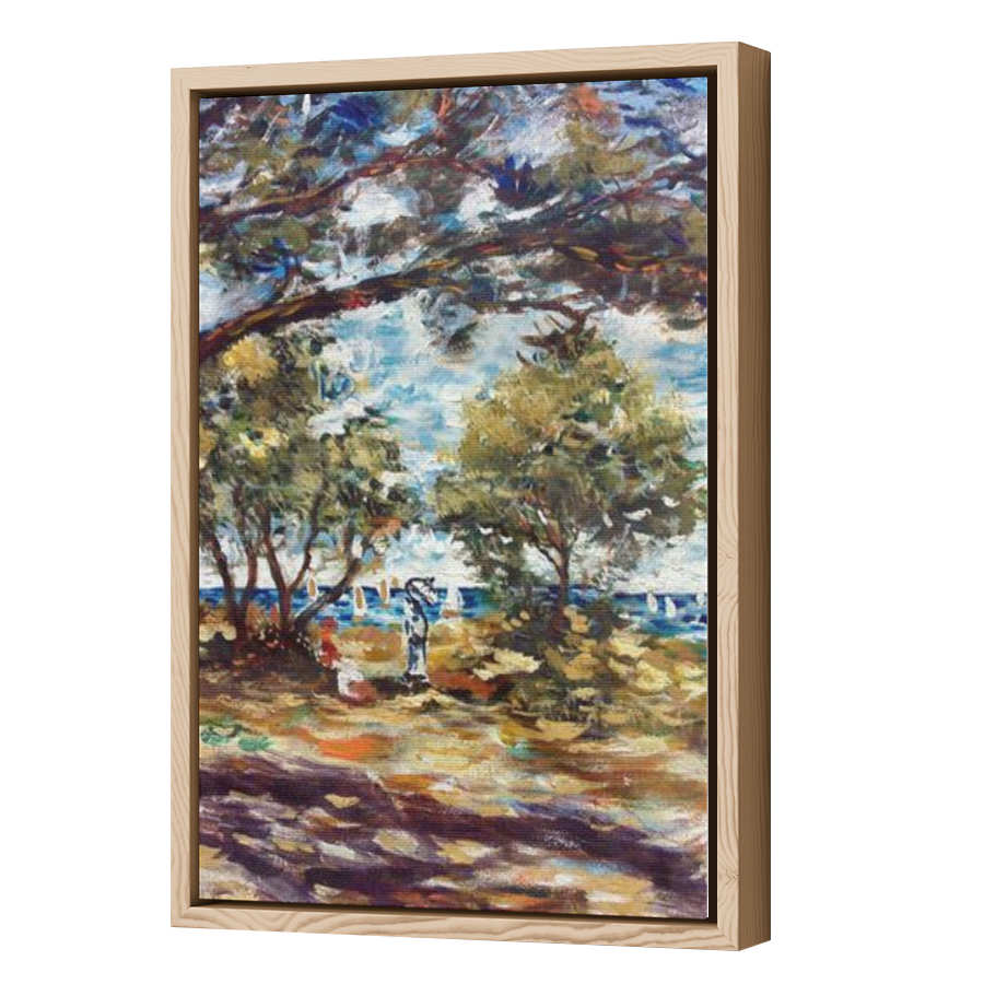 Thumbnail for Canvas - Wood Grain Floating Frame