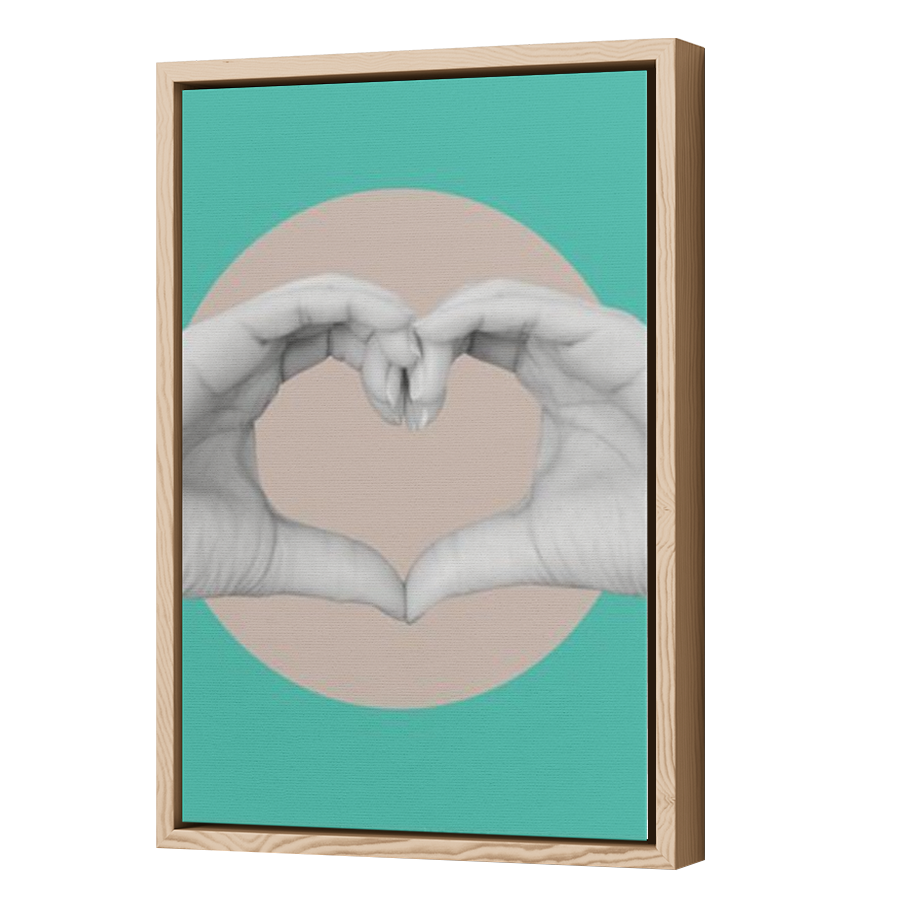 Thumbnail for Canvas - Wood Grain Floating Frame