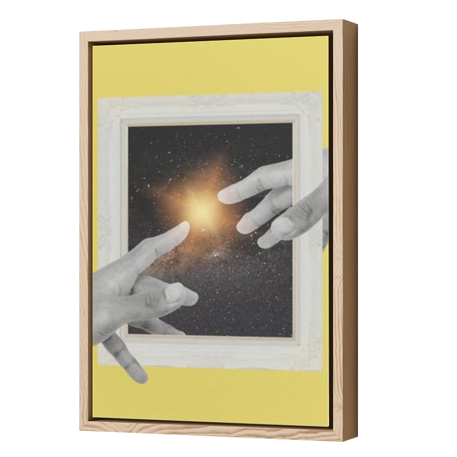 Thumbnail for Canvas - Wood Grain Floating Frame