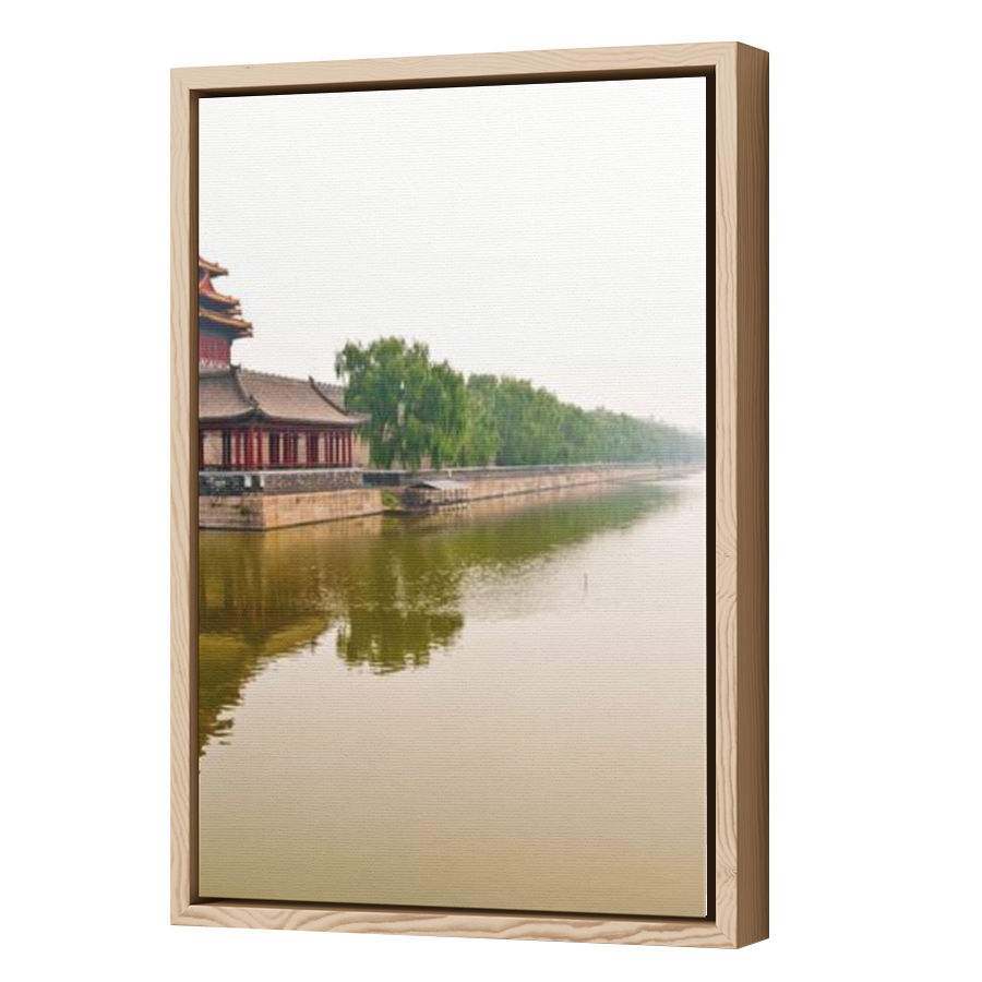 Thumbnail for Canvas - Wood Grain Floating Frame