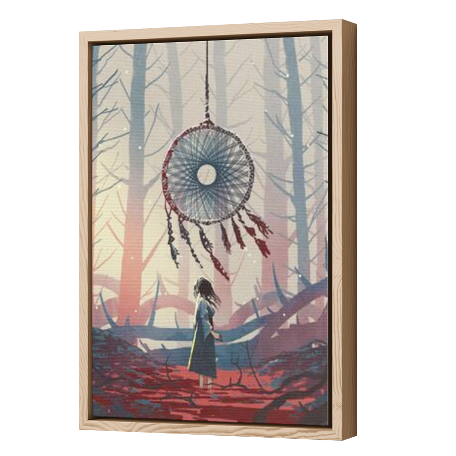Thumbnail for Canvas - Wood Grain Floating Frame