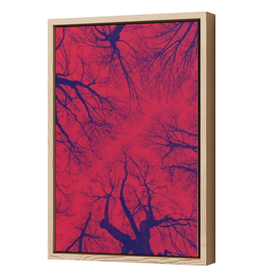 Thumbnail for Canvas - Wood Grain Floating Frame