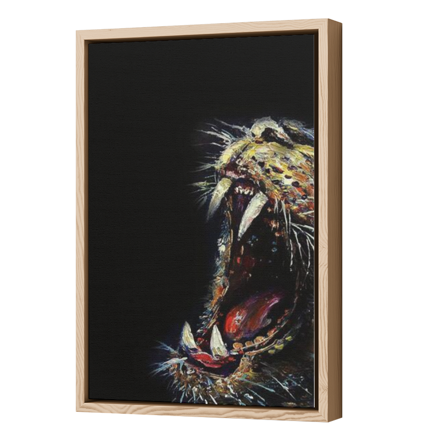 Thumbnail for Canvas - Wood Grain Floating Frame