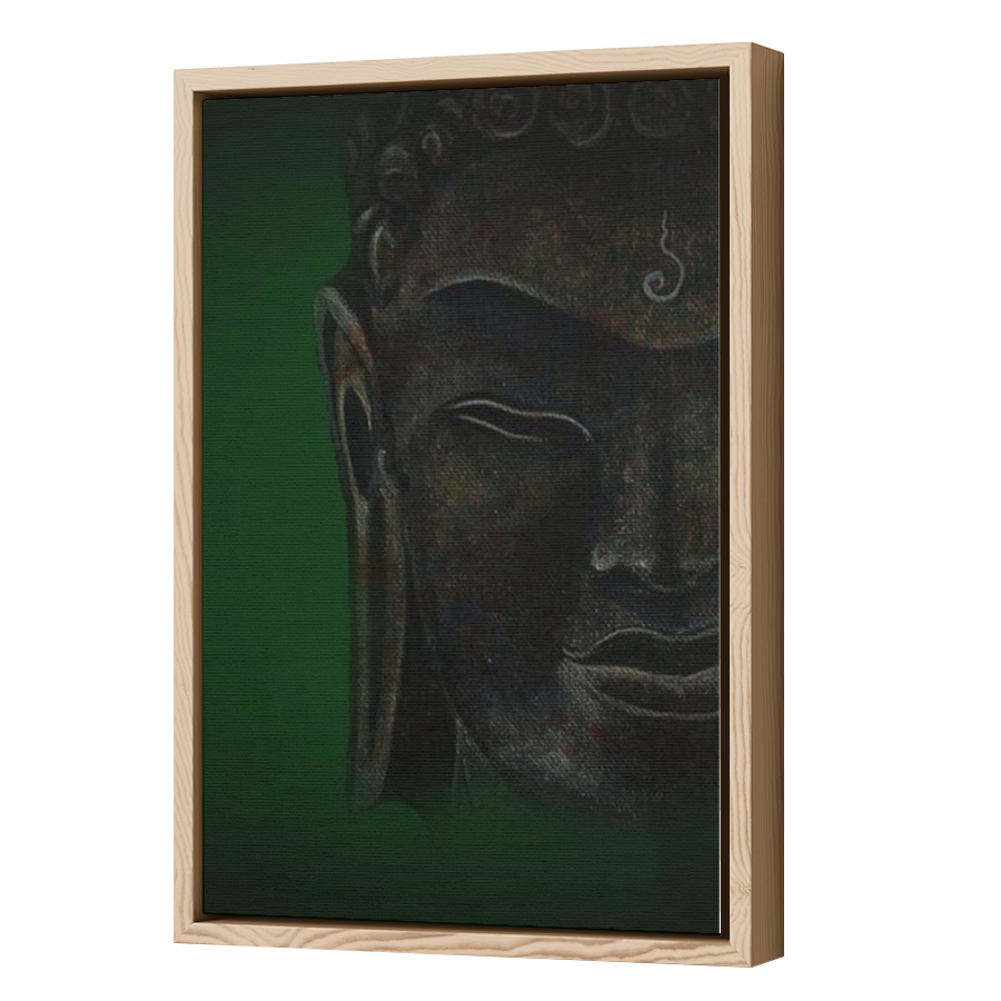 Thumbnail for Canvas - Wood Grain Floating Frame