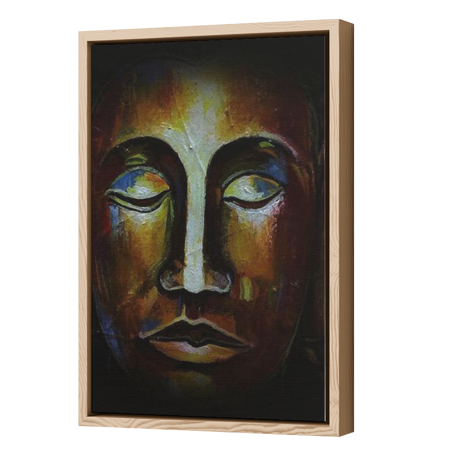 Thumbnail for Canvas - Wood Grain Floating Frame