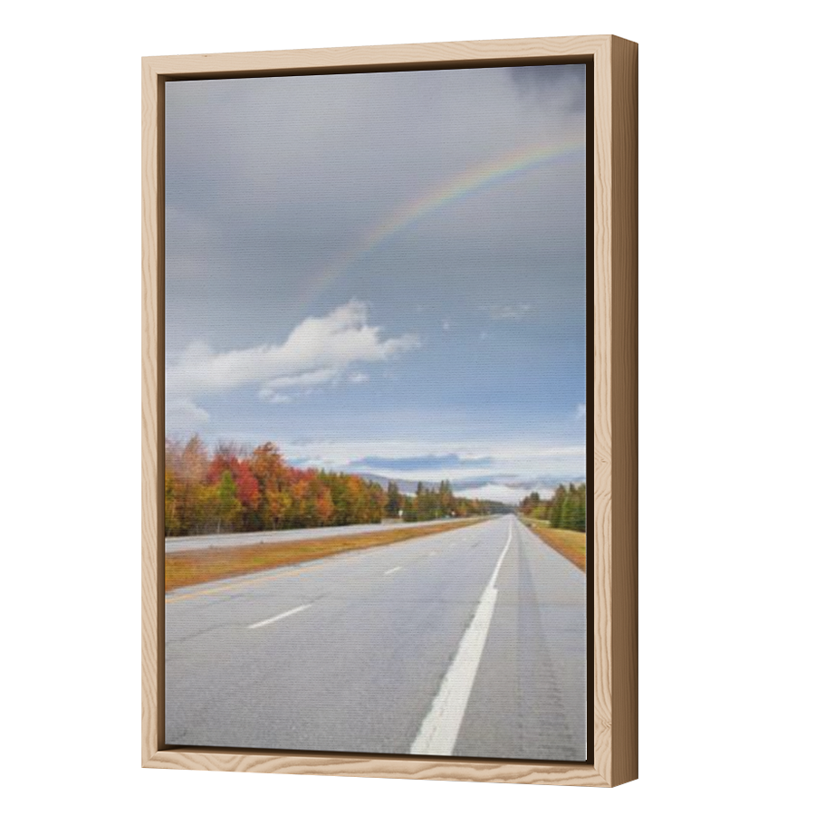 Thumbnail for Canvas - Wood Grain Floating Frame