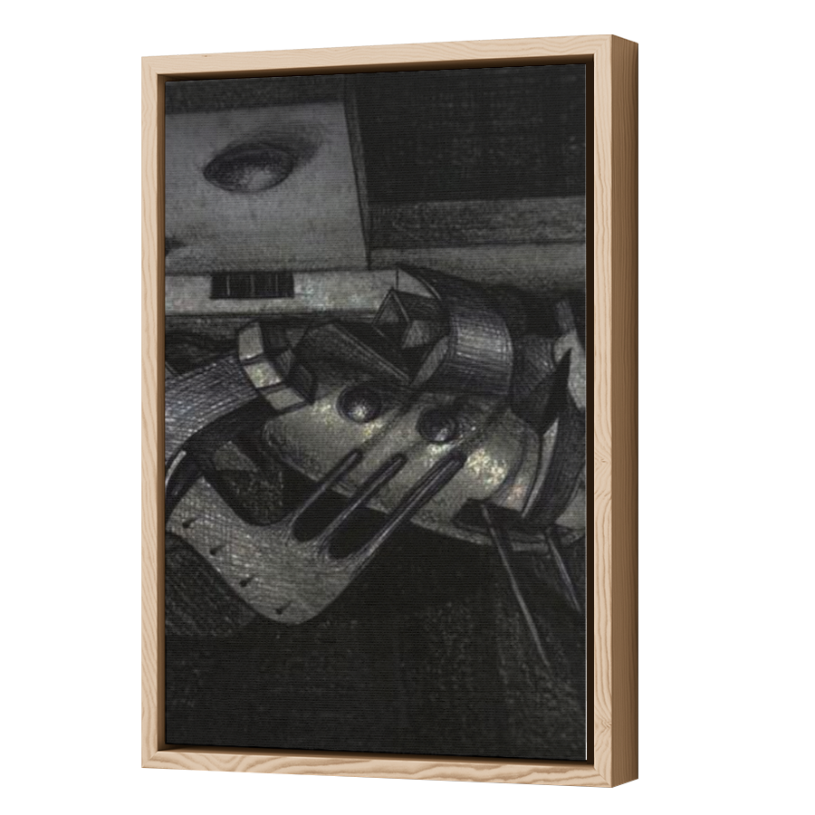 Thumbnail for Canvas - Wood Grain Floating Frame