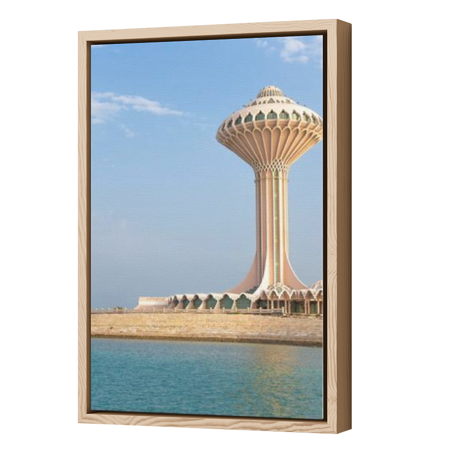 Thumbnail for Canvas - Wood Grain Floating Frame