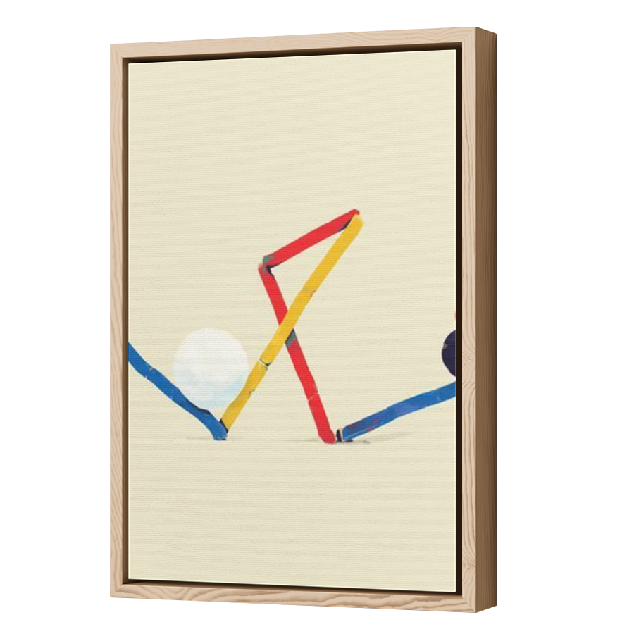 Thumbnail for Canvas - Wood Grain Floating Frame