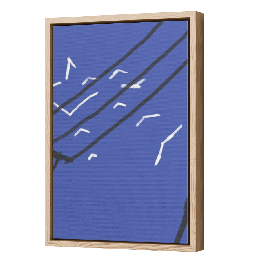 Thumbnail for Canvas - Wood Grain Floating Frame