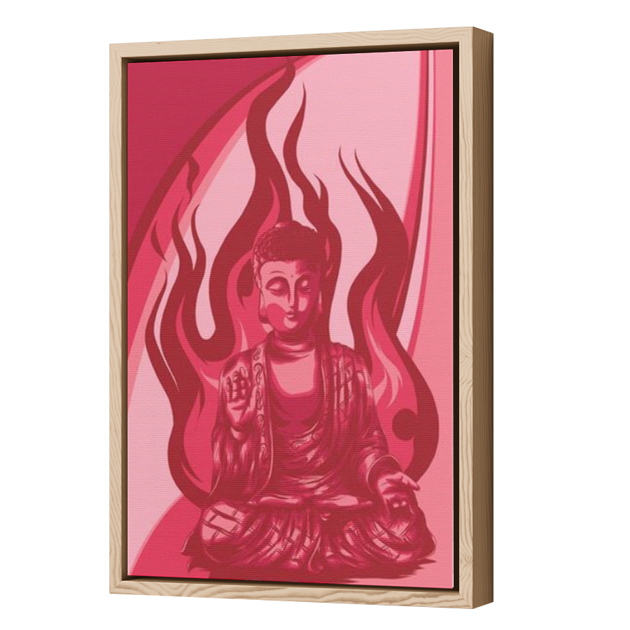 Thumbnail for Canvas - Wood Grain Floating Frame