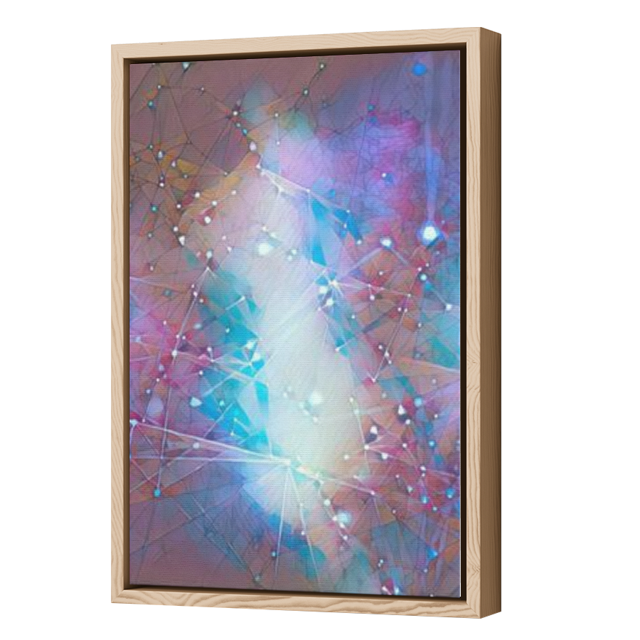 Thumbnail for Canvas - Wood Grain Floating Frame
