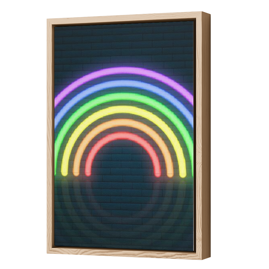Thumbnail for Canvas - Wood Grain Floating Frame