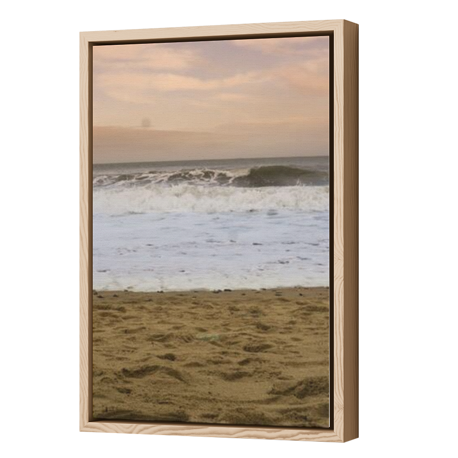 Thumbnail for Canvas - Wood Grain Floating Frame