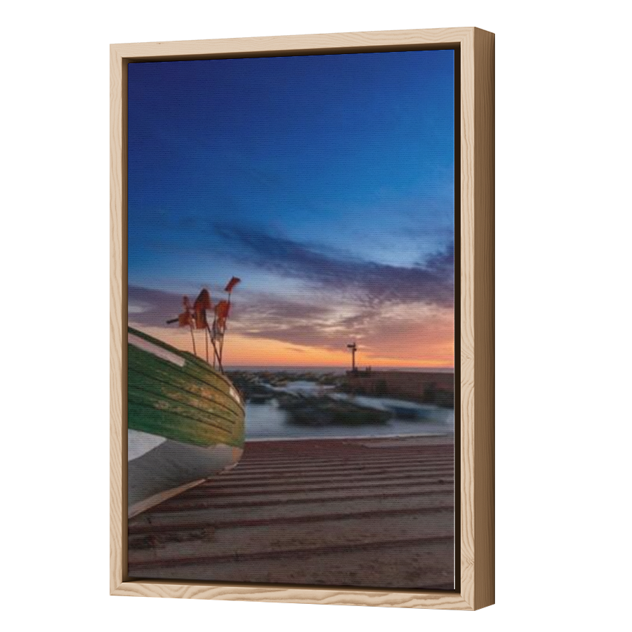 Thumbnail for Canvas - Wood Grain Floating Frame