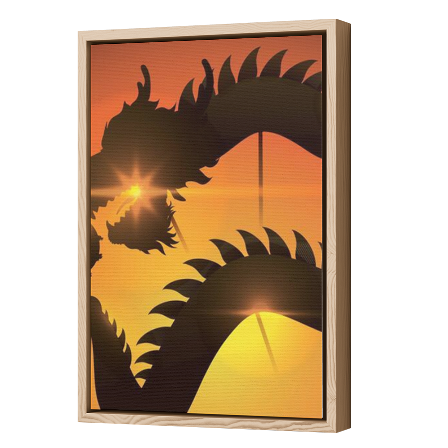 Thumbnail for Canvas - Wood Grain Floating Frame