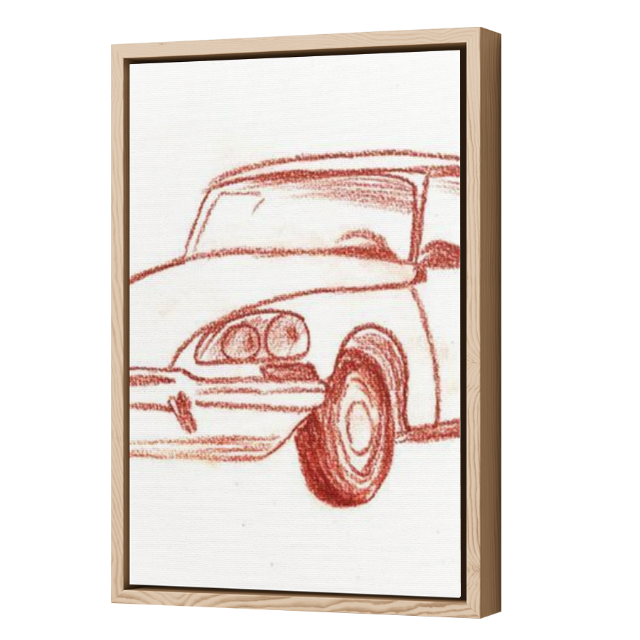 Thumbnail for Canvas - Wood Grain Floating Frame