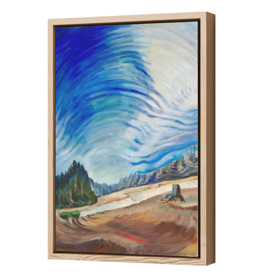 Thumbnail for Canvas - Wood Grain Floating Frame
