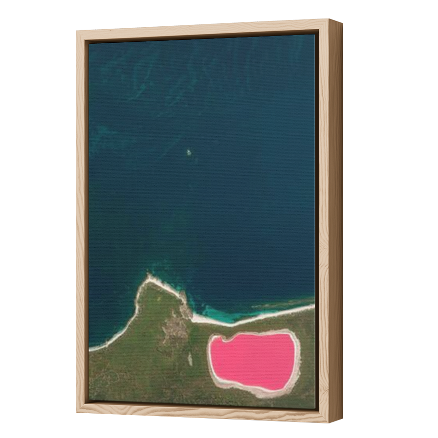 Thumbnail for Canvas - Wood Grain Floating Frame