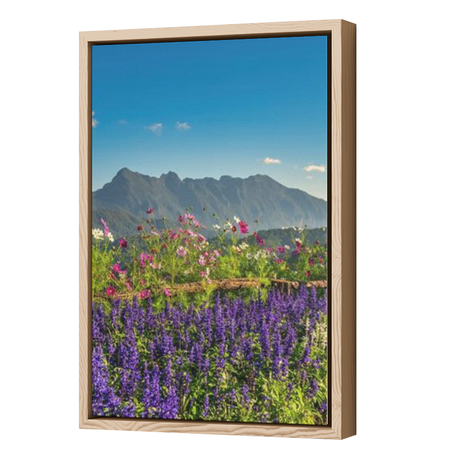 Thumbnail for Canvas - Wood Grain Floating Frame