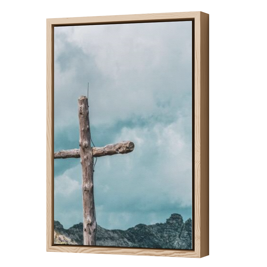 Thumbnail for Canvas - Wood Grain Floating Frame
