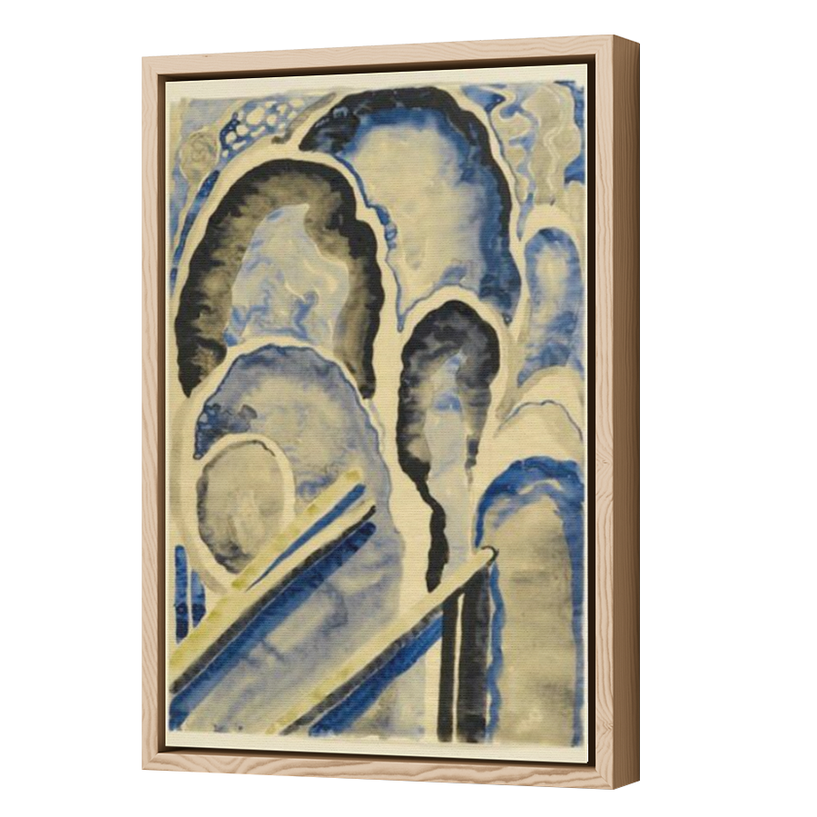 Thumbnail for Canvas - Wood Grain Floating Frame