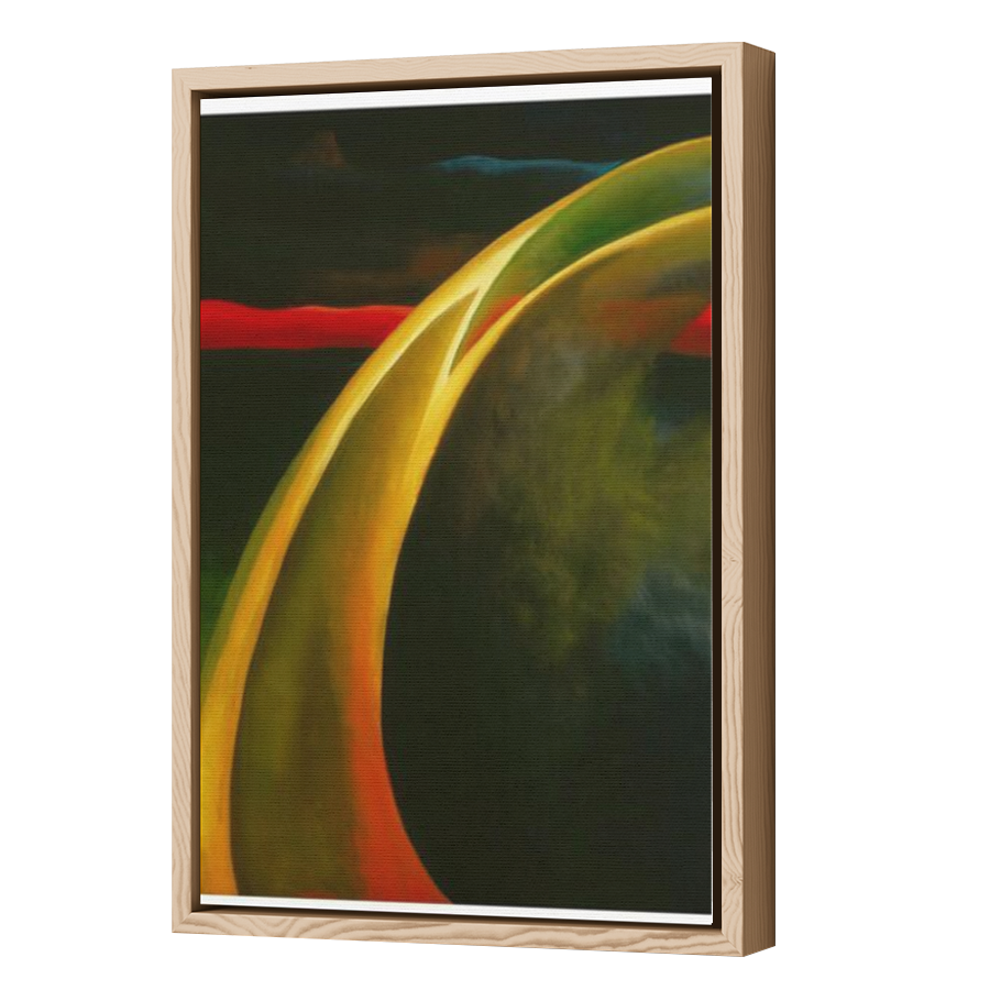 Thumbnail for Canvas - Wood Grain Floating Frame