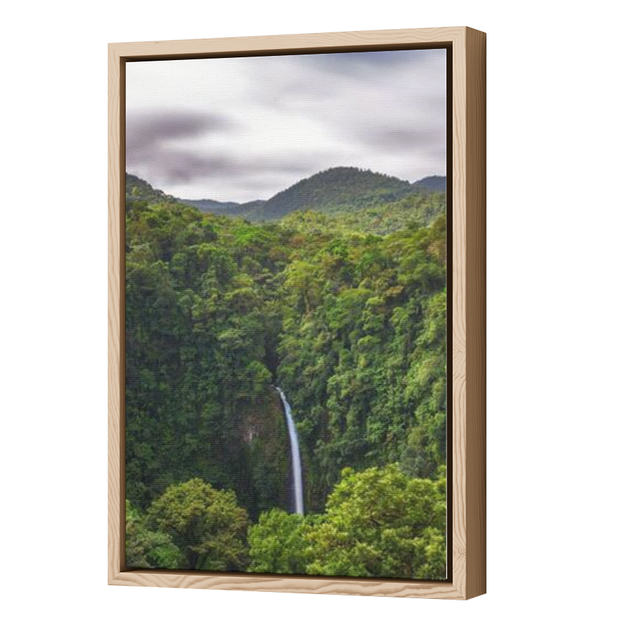 Thumbnail for Canvas - Wood Grain Floating Frame